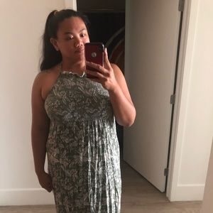 Forever 21+ Halter Smock Maxi Dress